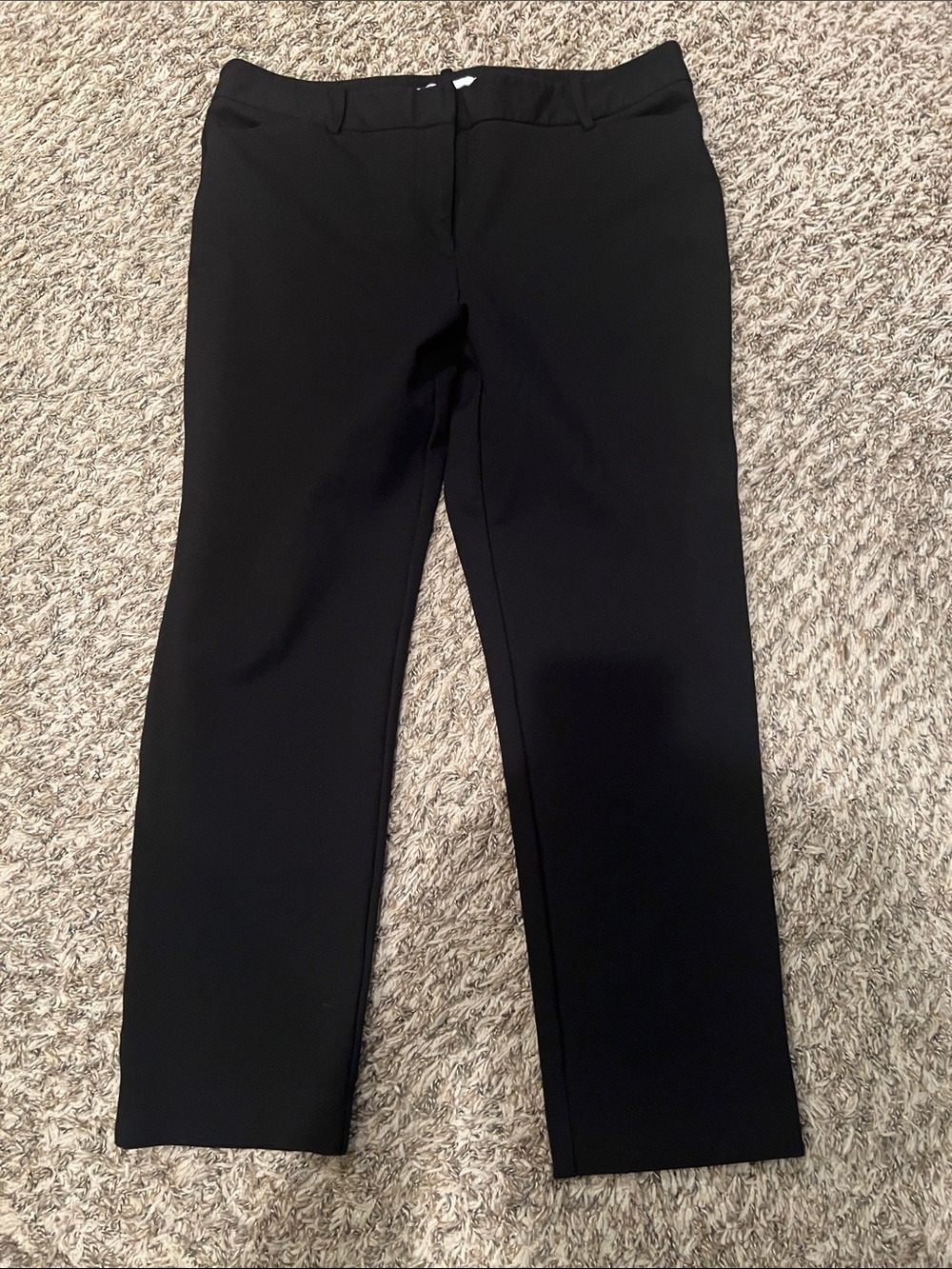 Liz Claiborne Black Straight-Leg Stretch Pants